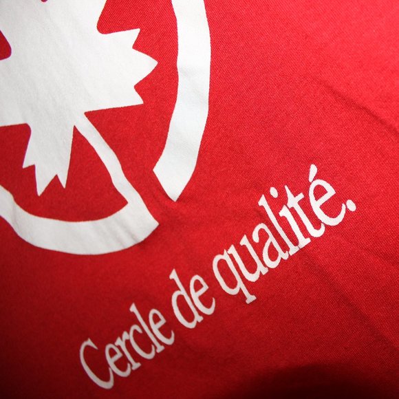 3/$55❤️vintage 80s Air Canada big logo Canadian airline t-shirt Screen Stars - Picture 4 of 6